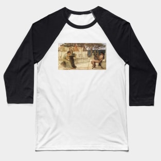 Sappho and Alcaeus by Sir Lawrence Alma-Tadema Baseball T-Shirt